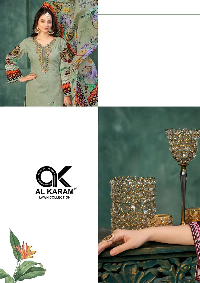 Al Karam Gulfam Vol 3 Printed Cotton Dress Material Catalog
